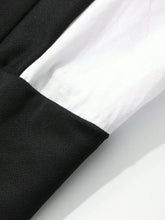 Women Casual Color-Block Splice Faux Two-Piece Shirt, Autumn